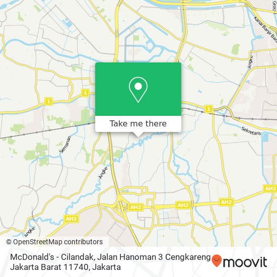 McDonald's - Cilandak, Jalan Hanoman 3 Cengkareng Jakarta Barat 11740 map