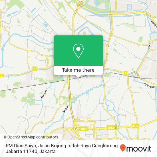 RM Dian Saiyo, Jalan Bojong Indah Raya Cengkareng Jakarta 11740 map