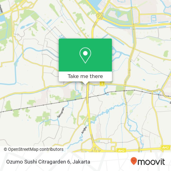 Ozumo Sushi Citragarden 6, Indonesia map