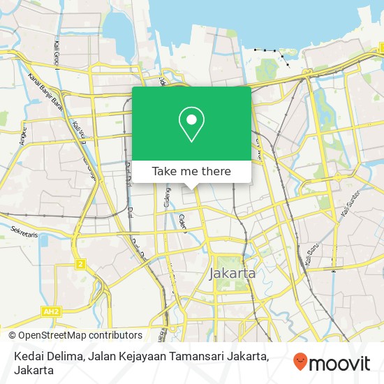 Kedai Delima, Jalan Kejayaan Tamansari Jakarta map