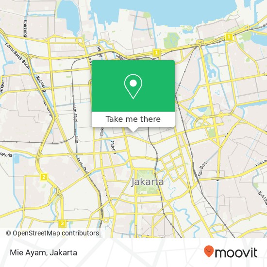 Mie Ayam, Jalan Kebon Jeruk 1 Tamansari Jakarta 11160 map