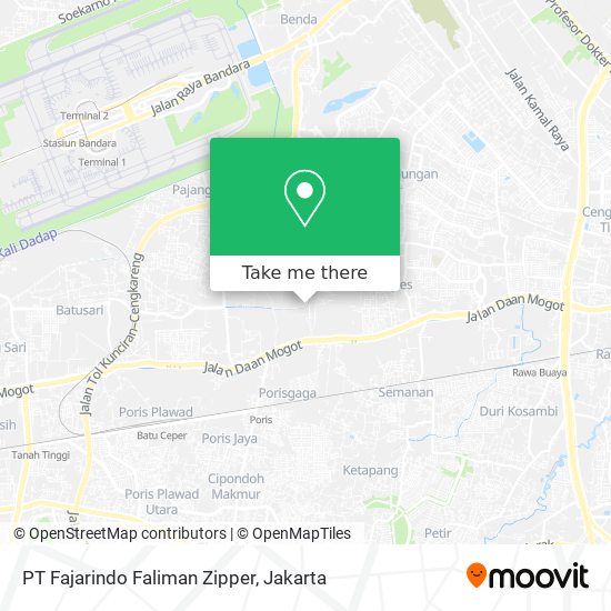 PT Fajarindo Faliman Zipper map