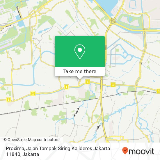 Proxima, Jalan Tampak Siring Kalideres Jakarta 11840 map