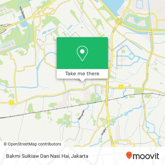 Bakmi Suikiaw Dan Nasi Hai, Jalan Tanah Lot Kalideres Jakarta 11840 map