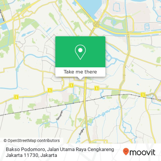Bakso Podomoro, Jalan Utama Raya Cengkareng Jakarta 11730 map