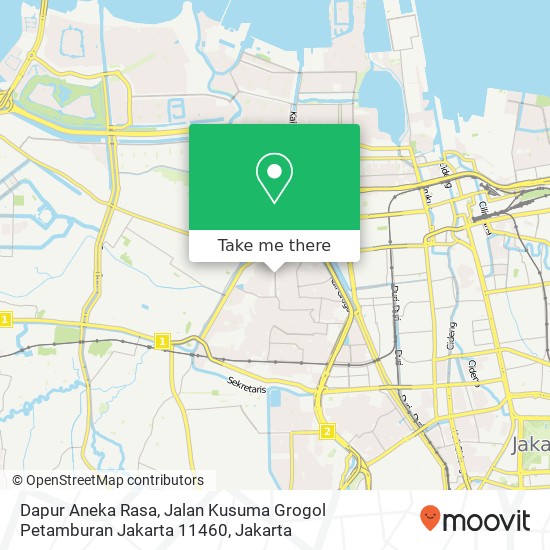Dapur Aneka Rasa, Jalan Kusuma Grogol Petamburan Jakarta 11460 map
