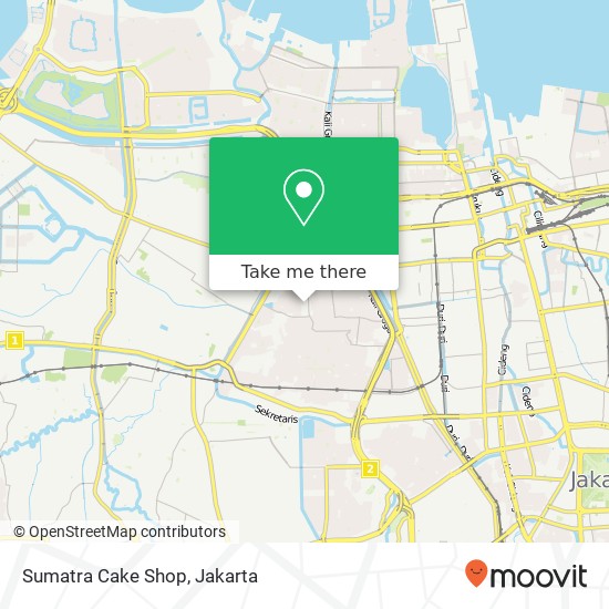 Sumatra Cake Shop, Jalan Kusuma 1 Grogol Petamburan Jakarta 11460 map