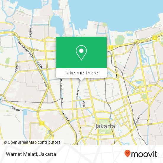 Warnet Melati map