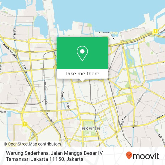 Warung Sederhana, Jalan Mangga Besar IV Tamansari Jakarta 11150 map