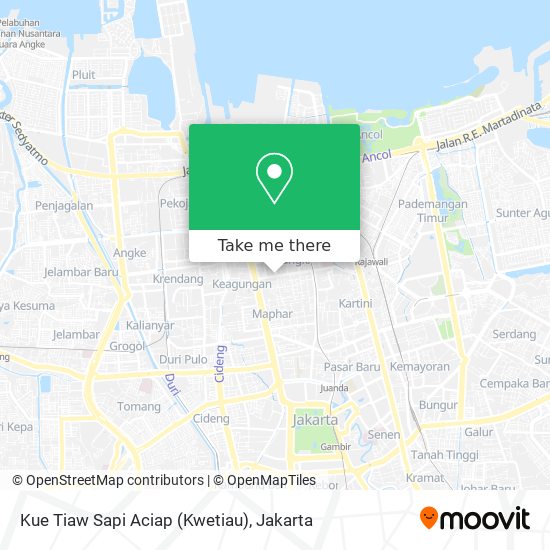 Kue Tiaw Sapi Aciap (Kwetiau) map