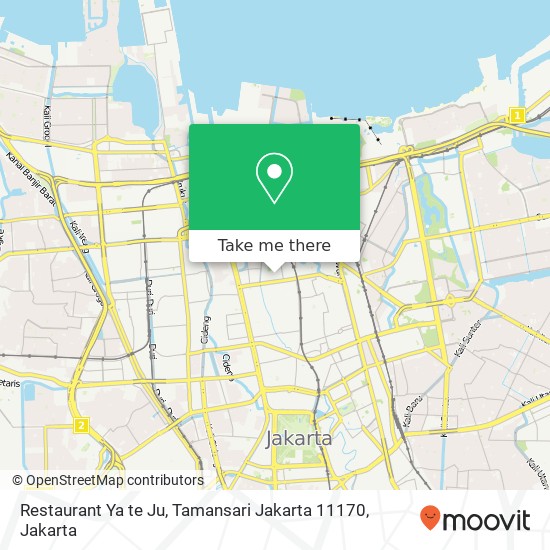 Restaurant Ya te Ju, Tamansari Jakarta 11170 map