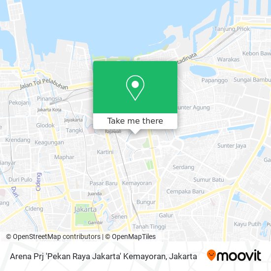 Arena Prj 'Pekan Raya Jakarta' Kemayoran map