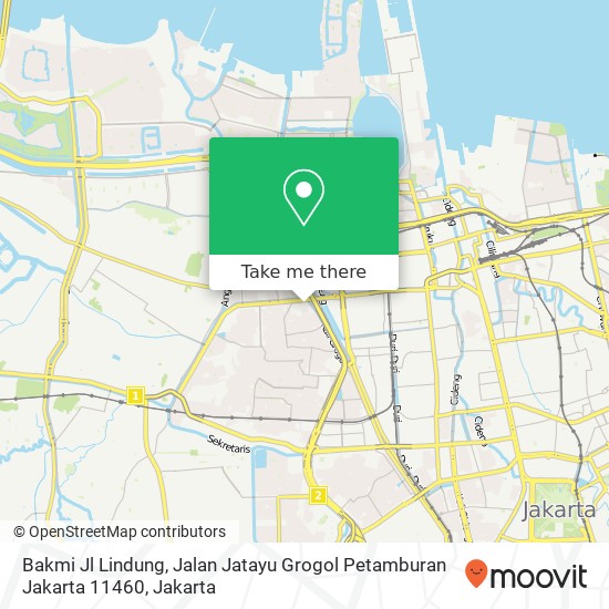 Bakmi Jl Lindung, Jalan Jatayu Grogol Petamburan Jakarta 11460 map
