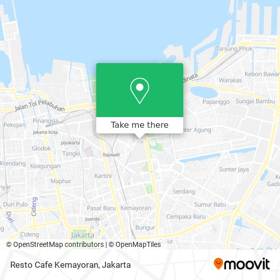 Resto Cafe Kemayoran map