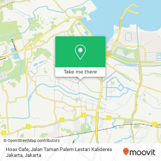 Hoax Cafe, Jalan Taman Palem Lestari Kalideres Jakarta map