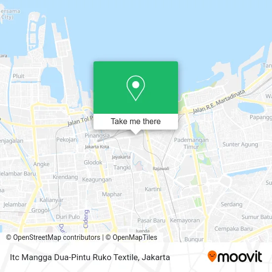 Itc Mangga Dua-Pintu Ruko Textile map