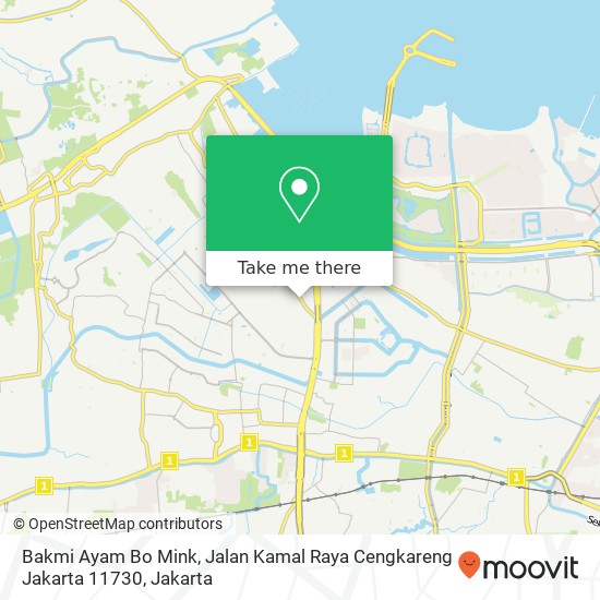 Bakmi Ayam Bo Mink, Jalan Kamal Raya Cengkareng Jakarta 11730 map