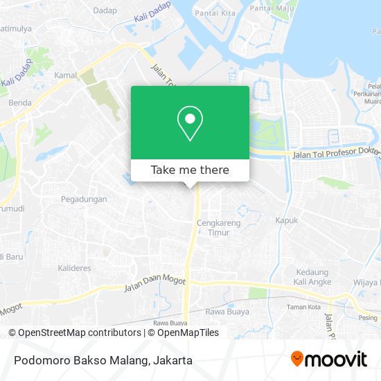 Podomoro Bakso Malang map