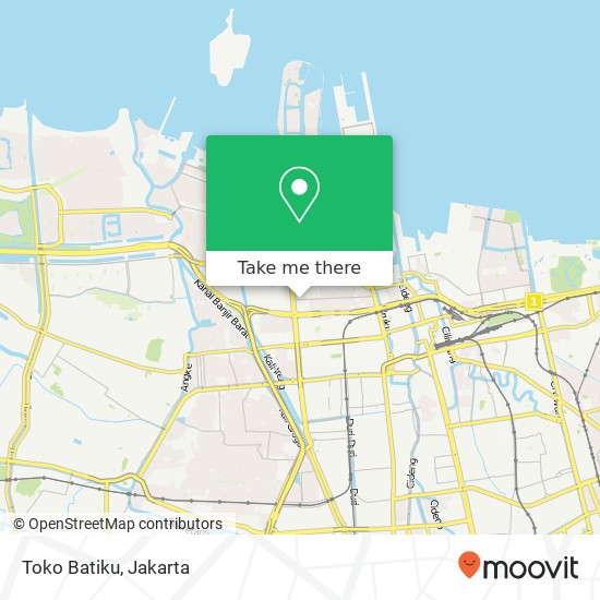 Toko Batiku, Jalan Tanah Pasir Penjaringan Jakarta 14440 map