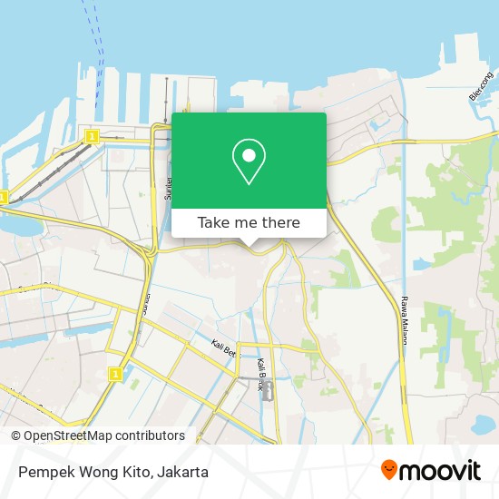 Pempek Wong Kito map