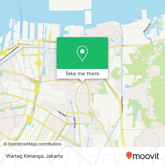 Warteg Kenanga, Jalan Paganguaan Dua Koja Jakarta 14260 map