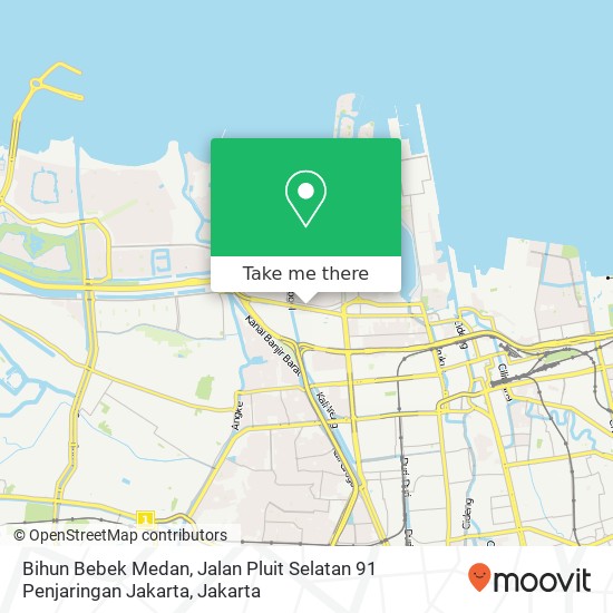 Bihun Bebek Medan, Jalan Pluit Selatan 91 Penjaringan Jakarta map
