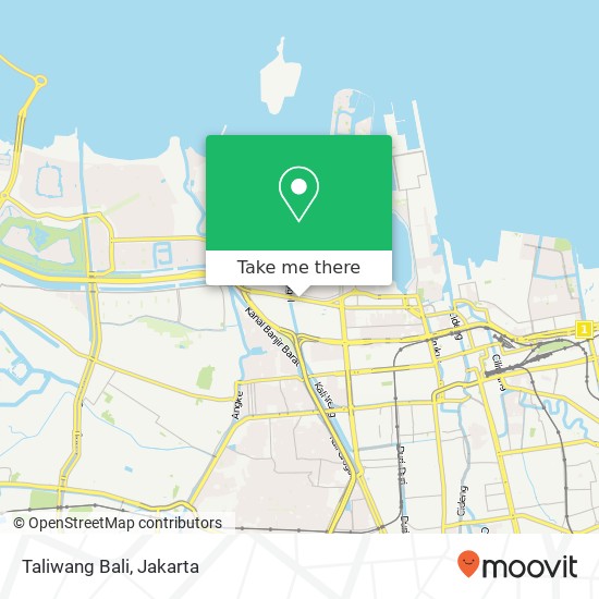 Taliwang Bali, Jalan Pluit Selatan Penjaringan Jakarta map