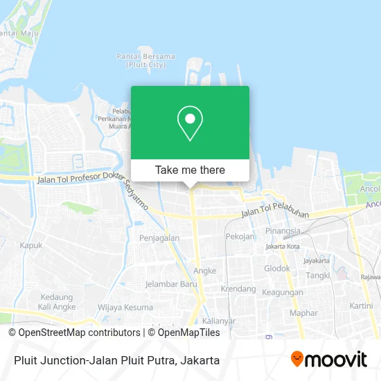 Pluit Junction-Jalan Pluit Putra map