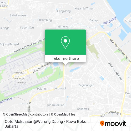 Coto Makassar @Warung Daeng - Rawa Bokor map