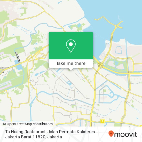 Ta Huang Restaurant, Jalan Permata Kalideres Jakarta Barat 11820 map