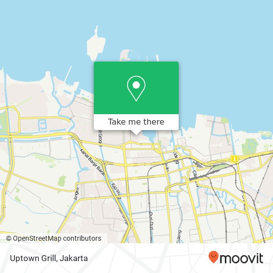 Uptown Grill, Blok G Penjaringan Jakarta Utara 14450 map