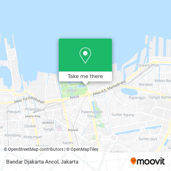 Bandar Djakarta Ancol map