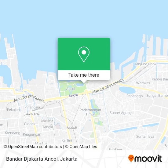 Bandar Djakarta Ancol map