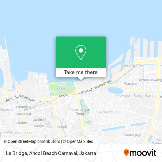 Le Bridge, Ancol Beach Carnaval map