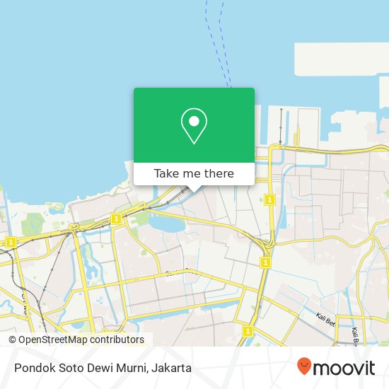 Pondok Soto Dewi Murni, Jalan Warakas 1 Tanjung Priok Jakarta 14340 map