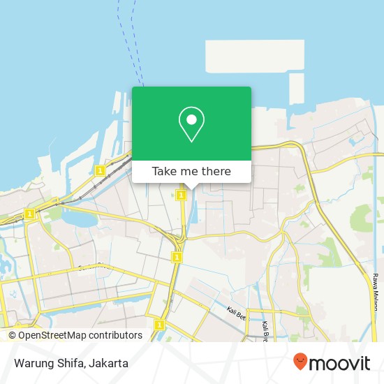 Warung Shifa, Jalan Sindang Koja Jakarta 14230 map