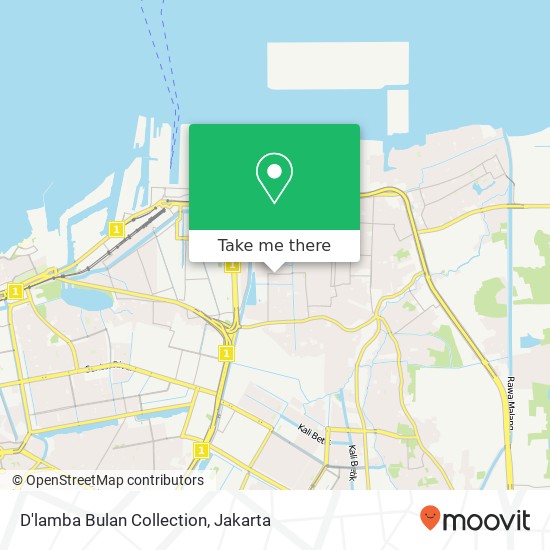 D'lamba Bulan Collection, Jalan Cemara Angin Koja Jakarta 14230 map