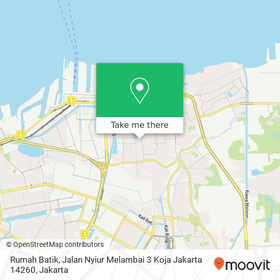 Rumah Batik, Jalan Nyiur Melambai 3 Koja Jakarta 14260 map