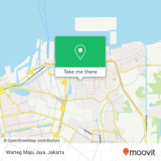 Warteg Maju Jaya, Jalan Rawa Badak Barat Koja Jakarta 14230 map