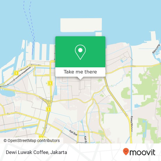 Dewi Luwak Coffee, Jalan Mangga Koja Jakarta Utara 14260 map