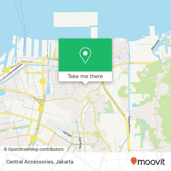 Central Accessories, Jalan Kramat Jaya Raya Koja Jakarta Utara 14260 map