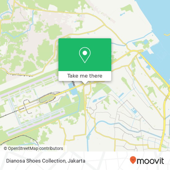 Dianosa Shoes Collection, Jalan Husein Sastranegara Benda Tangerang 11810 map