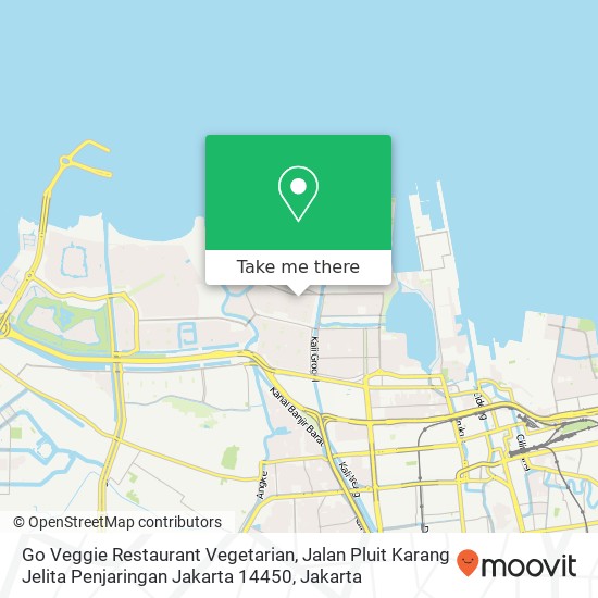 Go Veggie Restaurant Vegetarian, Jalan Pluit Karang Jelita Penjaringan Jakarta 14450 map