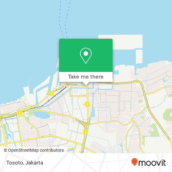 Tosoto, Jalan Enggano Tanjung Priok Jakarta 14310 map