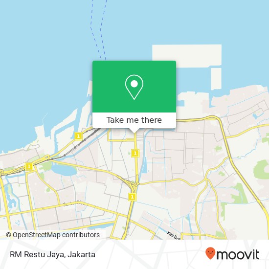 RM Restu Jaya, Jalan Laks. Yos Sudarso Tanjung Priok Jakarta 14320 map