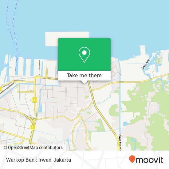 Warkop Bank Irwan, Jalan Camar 2 Cilincing Jakarta 14130 map