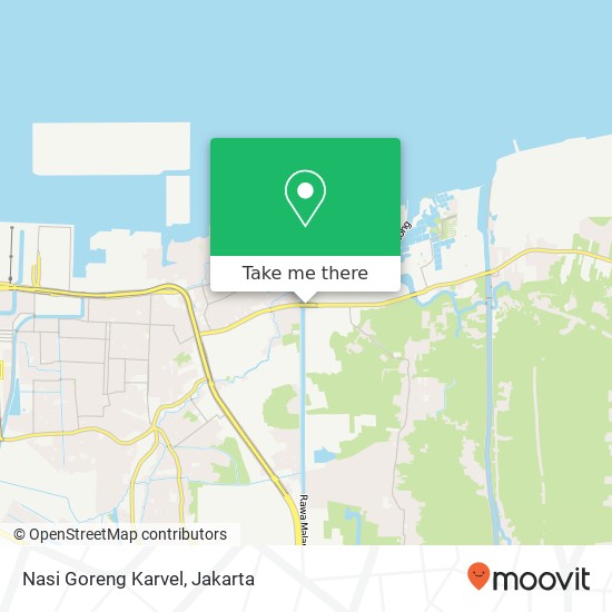 Nasi Goreng Karvel, Jalan Akses Marunda Cilincing Jakarta 14120 map