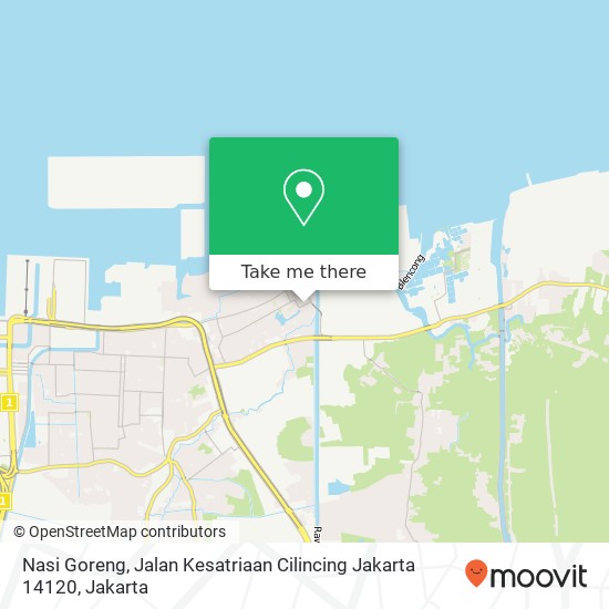 Nasi Goreng, Jalan Kesatriaan Cilincing Jakarta 14120 map