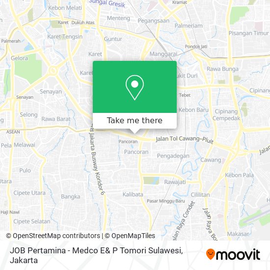 JOB Pertamina - Medco E& P Tomori Sulawesi map