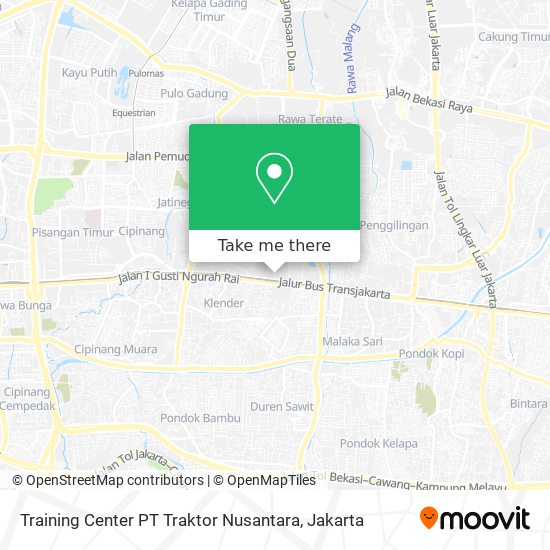 Training Center PT Traktor Nusantara map